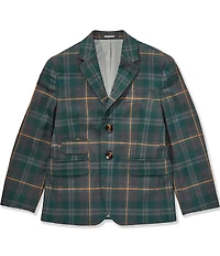 Murano Big Boys Slim Fit Plaid Blazer