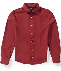 Murano Big Boys Slim Performance Solid Button-Front Dress Shirt