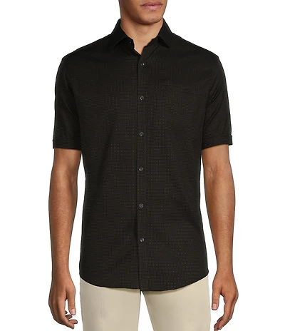 Murano Classic Fit Dobby Dot Short Sleeve Woven Shirt