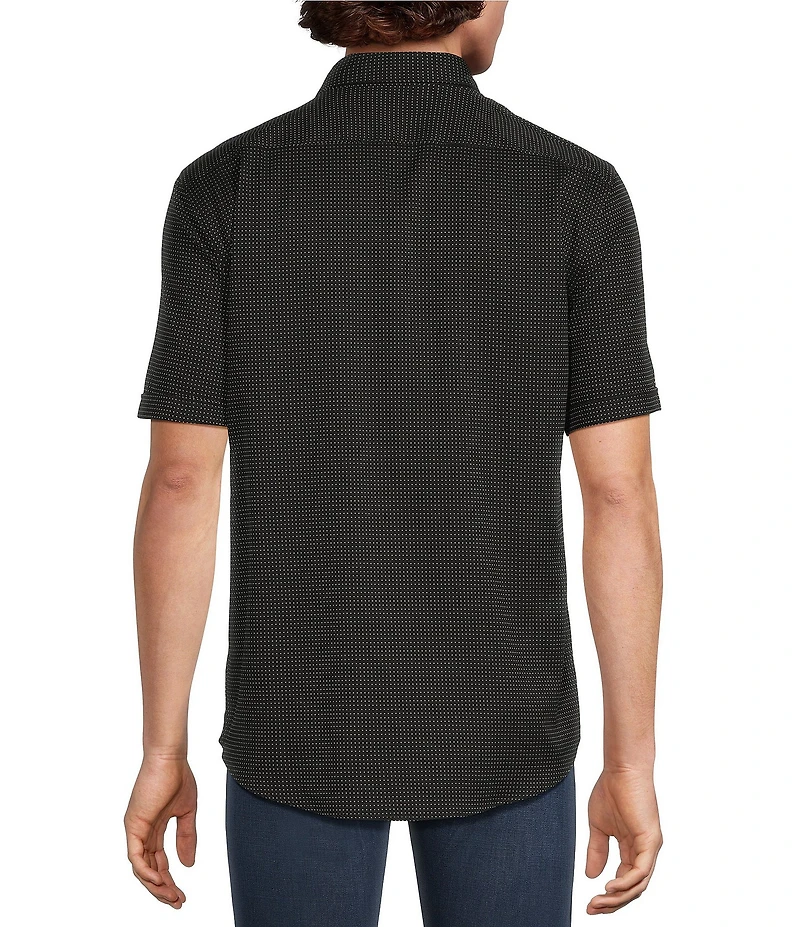 Murano Classic Fit Dobby Dot Short Sleeve Woven Shirt