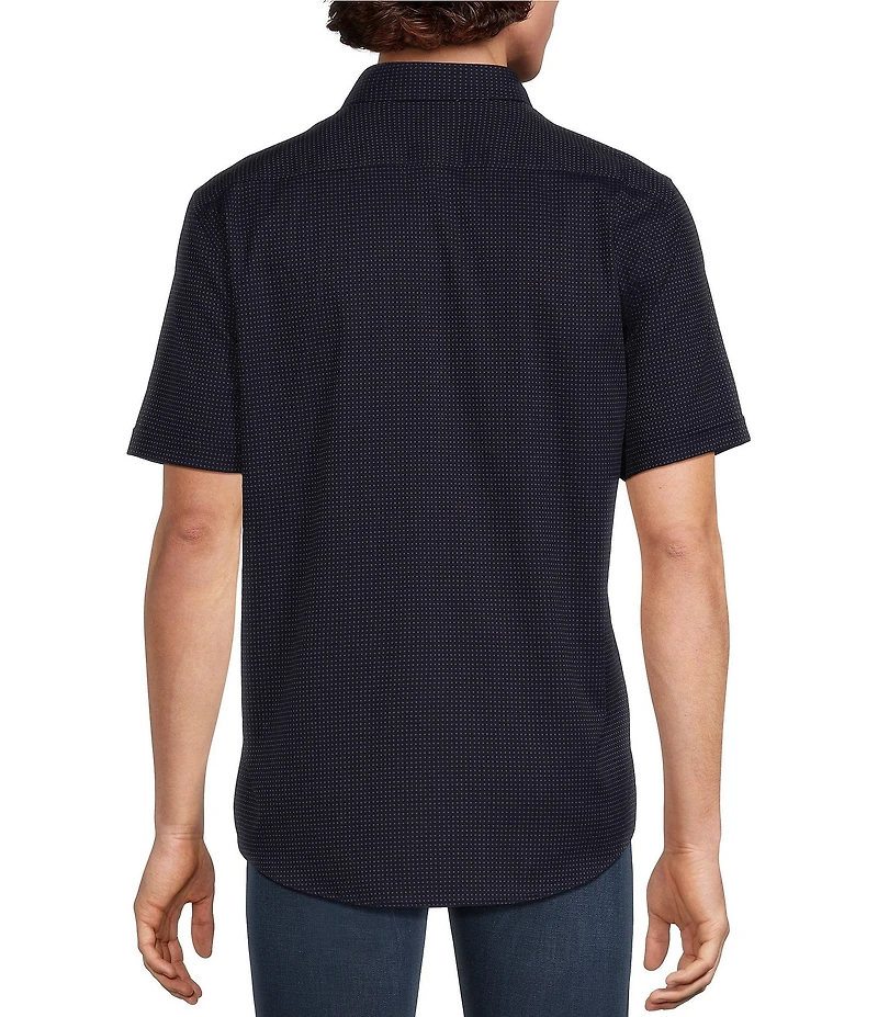 Murano Classic Fit Dobby Dot Short Sleeve Woven Shirt