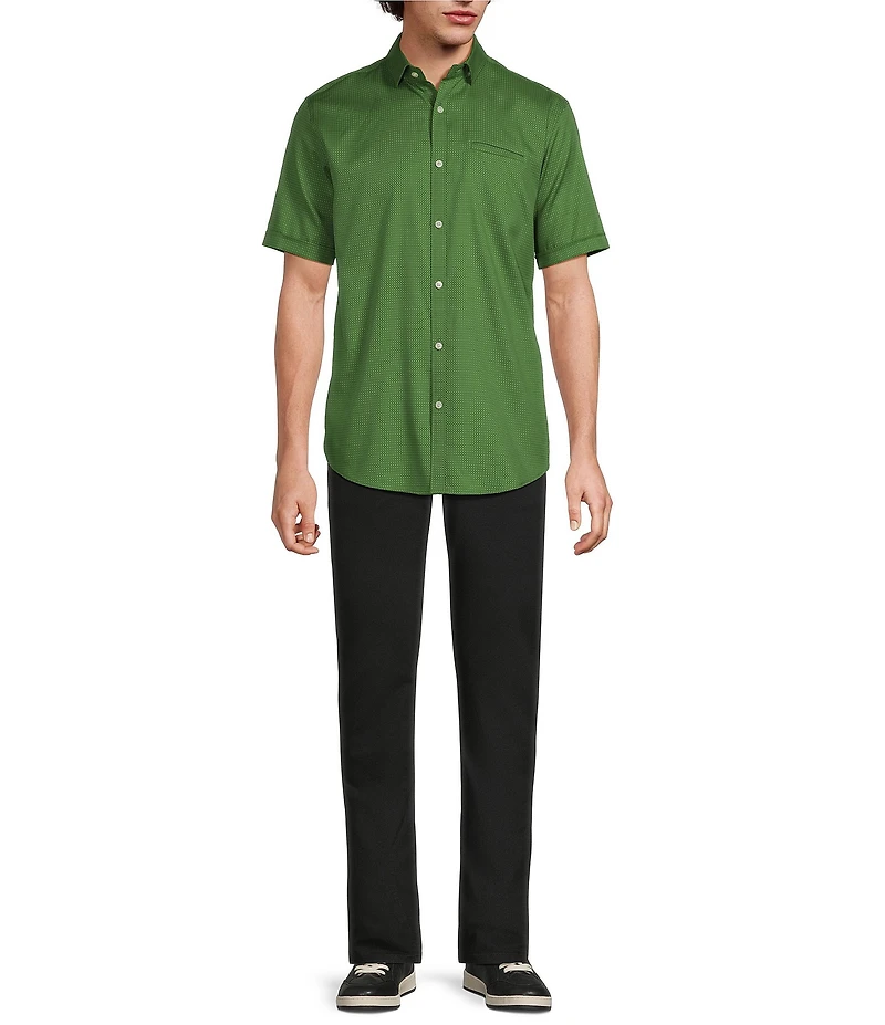 Murano Classic Fit Dobby Dot Short Sleeve Woven Shirt