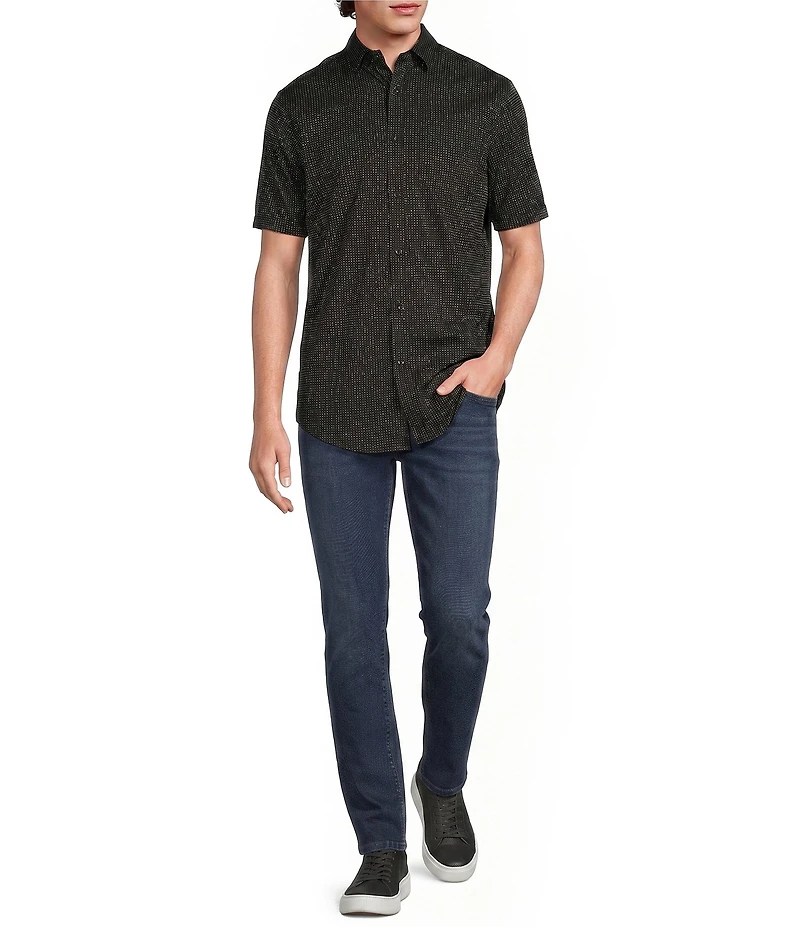 Murano Classic Fit Dobby Dot Short Sleeve Woven Shirt