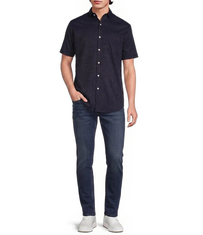 Murano Classic Fit Dobby Dot Short Sleeve Woven Shirt