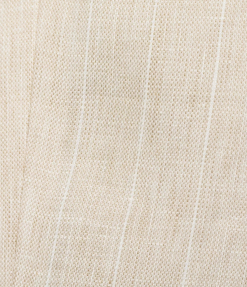 Murano Classic Fit Linen Suit Separates Pinstripe Vest