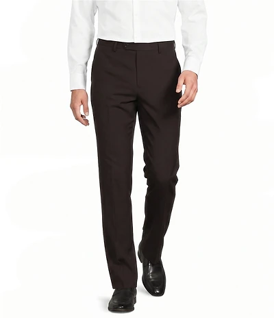 Murano Collezione Alex Slim Fit Performance Bi-Stretch Solid Suit Separates Flat Front Dress Pants