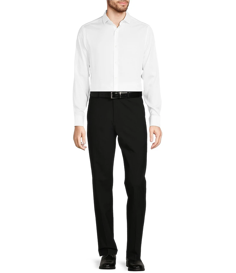 Murano Collezione Alex Slim Fit Performance Bi-Stretch Solid Suit Separates Flat Front Dress Pants