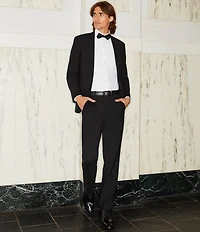 Murano Collezione Alex Slim Fit Performance Bi-Stretch Solid Suit Separates Flat Front Dress Pants