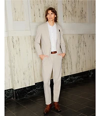 Murano Collezione Alex Slim Fit Performance Bi-Stretch Travel Suit Separate Dress Pants