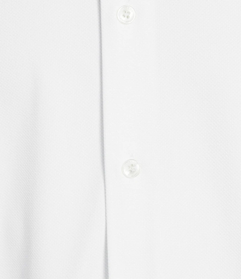 Murano Collezione Athletic Fit Textured Stretch Long Sleeve Woven Shirt