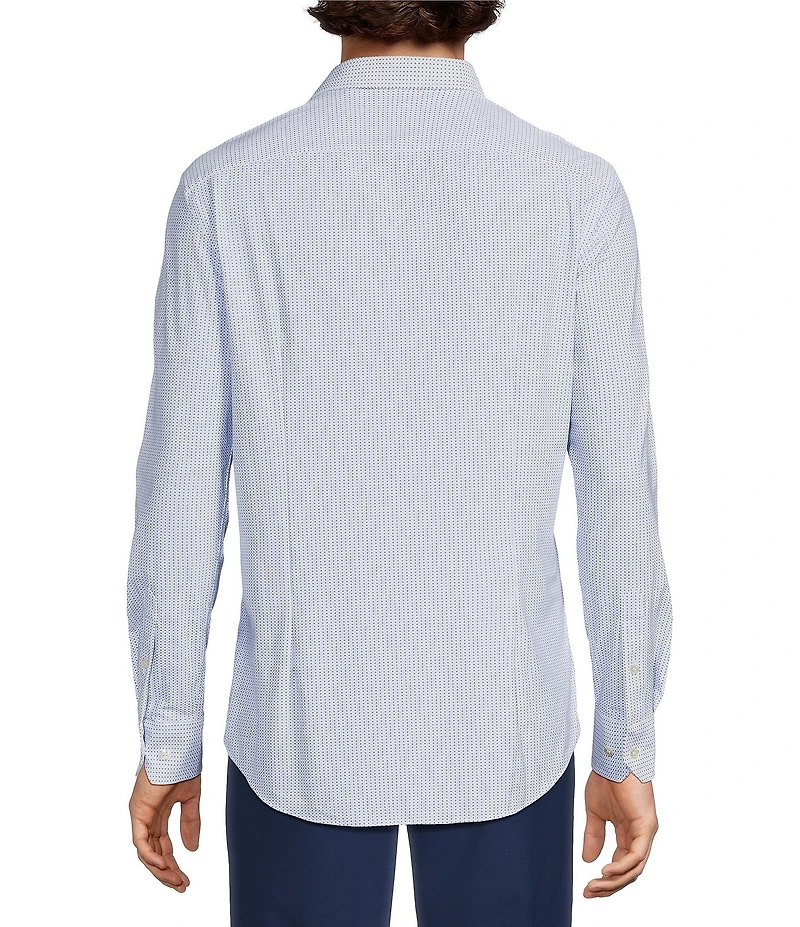 Murano Collezione Canclini Geometric Print Long Sleeve Athletic Fit Woven Shirt