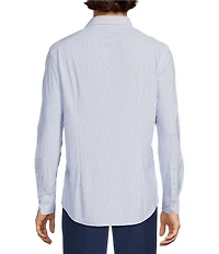 Murano Collezione Canclini Geometric Print Long Sleeve Athletic Fit Woven Shirt