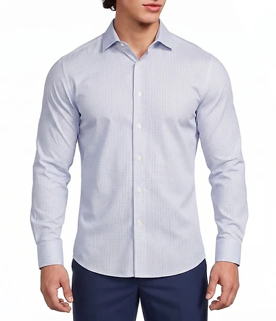 Murano Collezione Canclini Geometric Print Long Sleeve Athletic Fit Woven Shirt