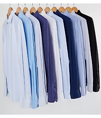 Murano Collezione Canclini Slim-Fit Dash Stripe Long-Sleeve Techno Knit Shirt