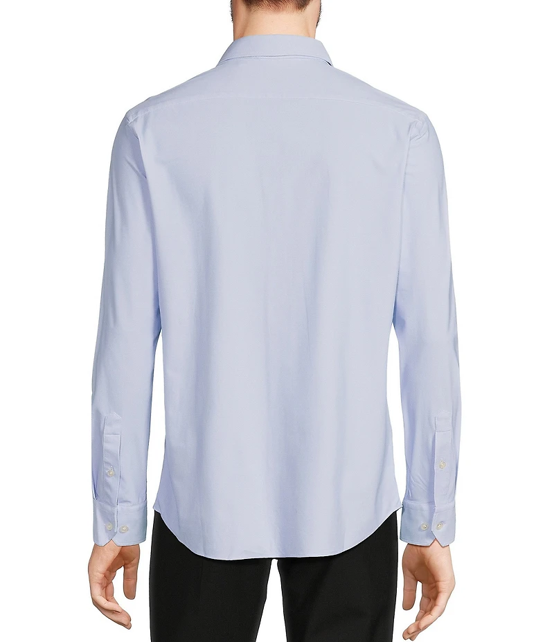 Murano Collezione Canclini Slim-Fit Herringbone Long-Sleeve Techno Woven Shirt