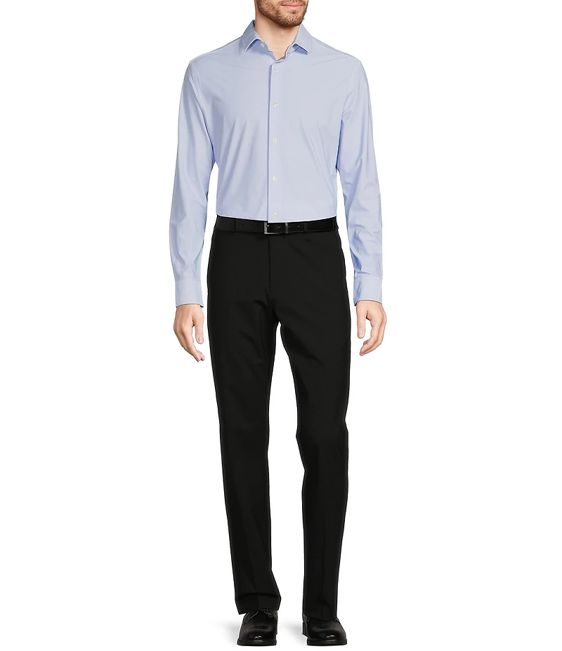 Murano Collezione Canclini Slim-Fit Herringbone Long-Sleeve Techno Woven Shirt