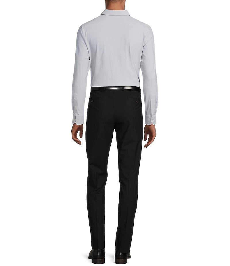 Murano Collezione Canclini Slim-Fit Herringbone Long-Sleeve Techno Woven Shirt