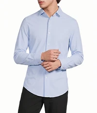 Murano Collezione Canclini Slim-Fit Solid Long-Sleeve Techno Woven Shirt