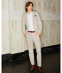 Murano Collezione Canclini Slim-Fit Solid Long-Sleeve Techno Woven Shirt