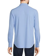 Murano Collezione Canclini Slim-Fit Solid Long-Sleeve Techno Woven Shirt