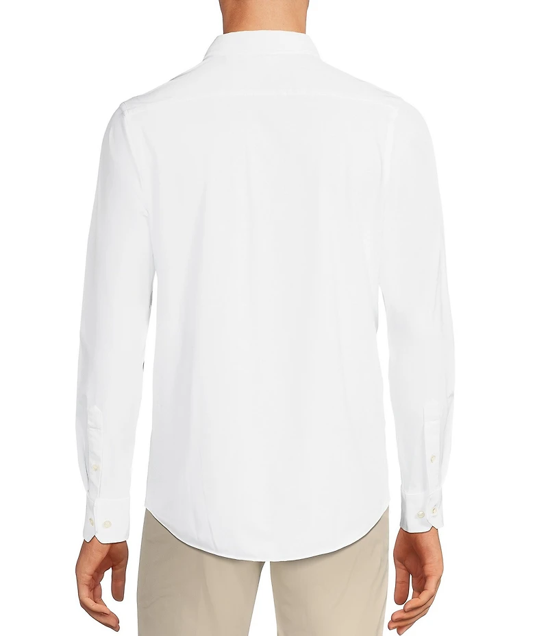 Murano Collezione Canclini Slim-Fit Solid Long-Sleeve Techno Woven Shirt