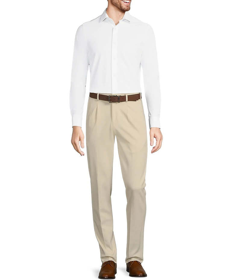 Murano Collezione Canclini Slim-Fit Solid Long-Sleeve Techno Woven Shirt