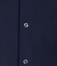 Murano Collezione Eurojersey Slim Fit Solid Textured Long Sleeve Woven Shirt