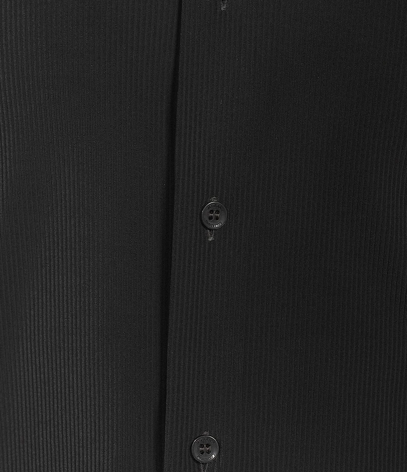 Murano Collezione Eurojersey Slim Fit Solid Textured Long Sleeve Woven Shirt