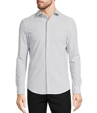 Murano Collezione Slim Fit Geometric Print Long Sleeve Woven Shirt