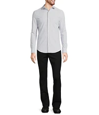 Murano Collezione Slim Fit Geometric Print Long Sleeve Woven Shirt