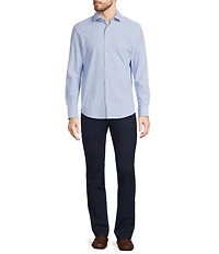 Murano Collezione Slim Fit Geometric Print Long Sleeve Woven Shirt