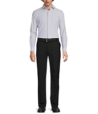 Murano Collezione Slim Fit Grid Pattern Long Sleeve Woven Shirt