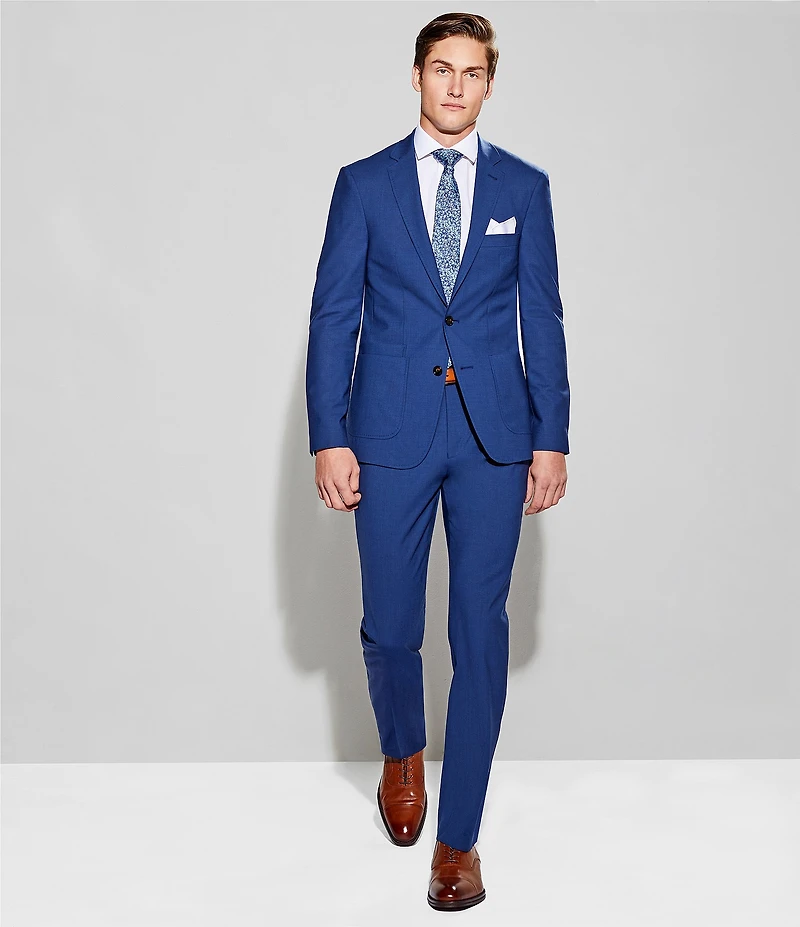 Murano Collezione Slim-Fit Performance Bi-Stretch Wool Blend Suit Separates Blazer