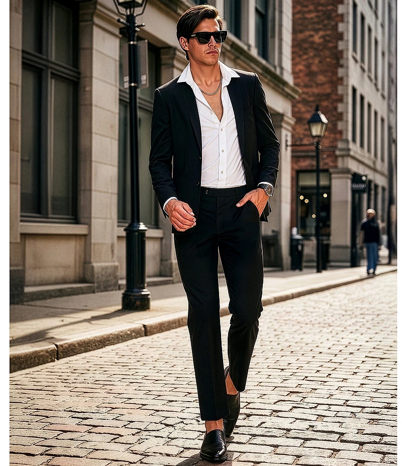 Murano Collezione Slim-Fit Performance Bi-Stretch Wool Blend Suit Separates Blazer