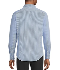 Murano Collezione Slim-Fit Pin Stripe Long Sleeve Woven Shirt