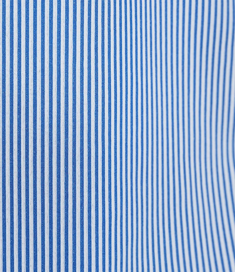 Murano Collezione Slim-Fit Pin Stripe Long Sleeve Woven Shirt