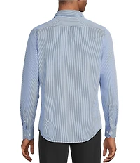 Murano Collezione Slim-Fit Pin Stripe Long Sleeve Woven Shirt
