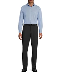 Murano Collezione Slim-Fit Pin Stripe Long Sleeve Woven Shirt