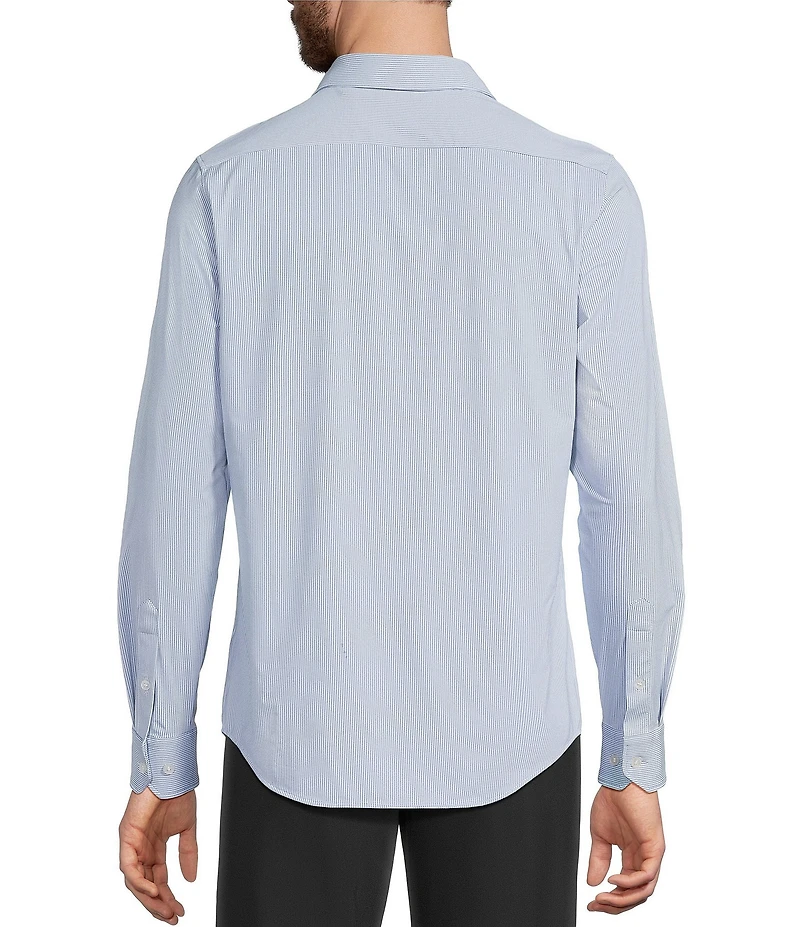 Murano Collezione Slim-Fit Square Pattern Long-Sleeve Shirt