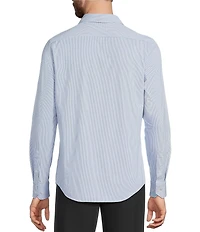 Murano Collezione Slim-Fit Square Pattern Long-Sleeve Shirt