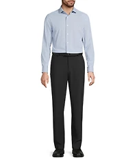 Murano Collezione Slim-Fit Square Pattern Long-Sleeve Shirt