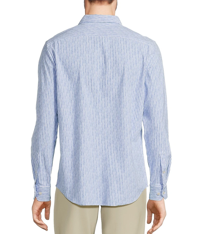 Murano Collezione Slim Fit Stripe Long Sleeve Shirt
