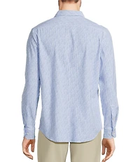 Murano Collezione Slim Fit Stripe Long Sleeve Shirt