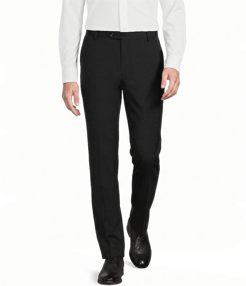 Murano Collezione Coordinating Zac Classic Fit Wool Bi-Stretch Solid Suit Separates Dress Pants