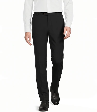 Murano Collezione Coordinating Zac Classic Fit Wool Bi-Stretch Solid Suit Separates Dress Pants