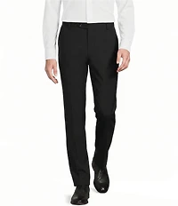 Murano Collezione Coordinating Zac Classic Fit Wool Bi-Stretch Solid Suit Separates Dress Pants