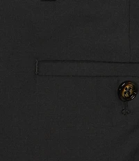 Murano Collezione Coordinating Zac Classic Fit Wool Bi-Stretch Solid Suit Separates Dress Pants