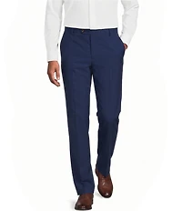 Murano Collezione Coordinating Zac Classic Fit Wool Bi-Stretch Solid Suit Separates Dress Pants