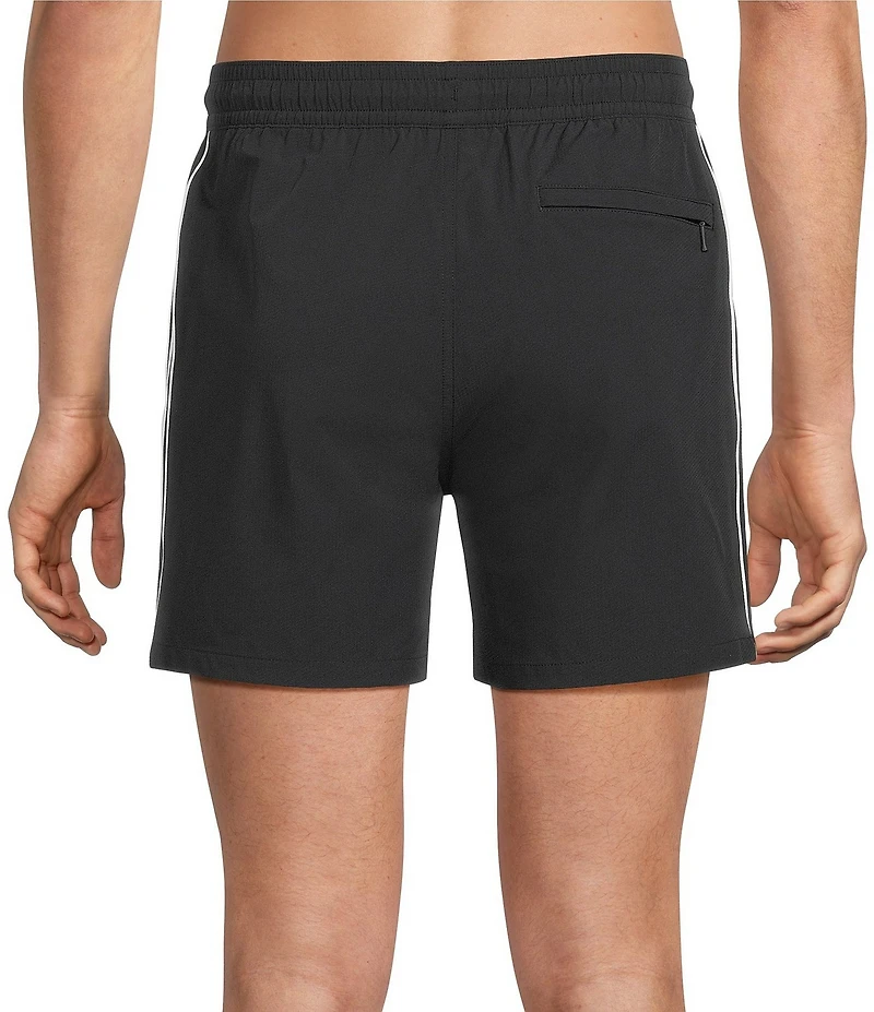 Murano Color Blocked Solid 5#double; Swim Trunks