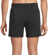 Murano Color Blocked Solid 5#double; Swim Trunks